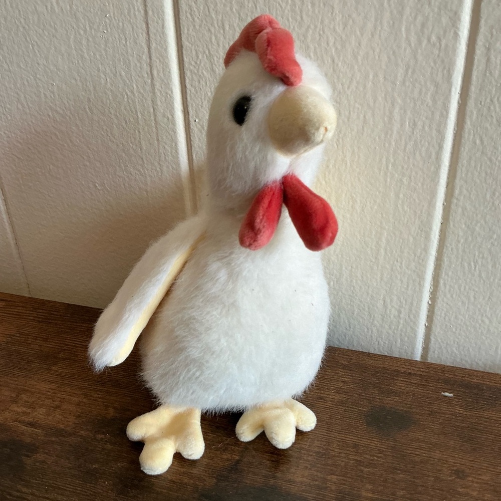 A Rare Modern Vintage Small Douglas Cuddle Toys Bobbie Soft Chicken Plush Toy